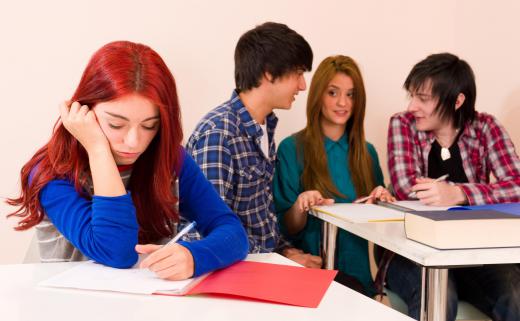 School psychologists may help students work through issues with socializing.