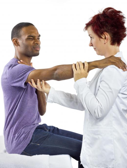 Occupational therapists may help injured patients improve muscle strength.