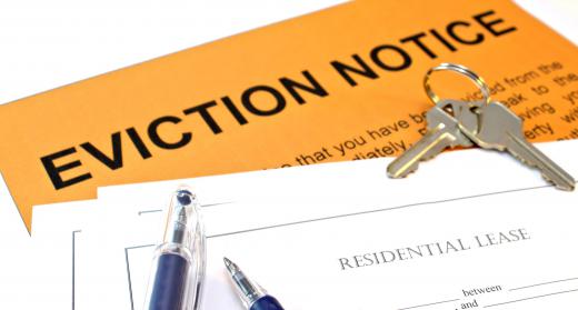 A residential eviction refers to the process of a landlord suing a tenant in court for the purpose of he or she vacating a property.