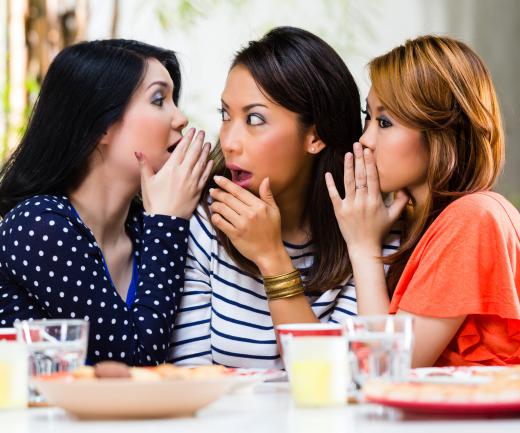 Public relations officers try to minimize gossip that might damage a company's image.