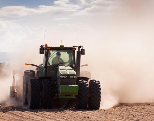 Large farming machinery is considered heavy equipment.