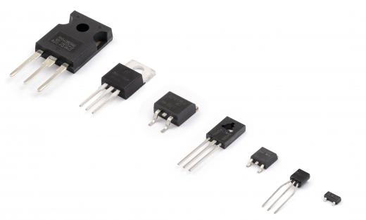 Bandwidth-gain product, transistor gain, maximum current, and voltage vary depending on transistor type.