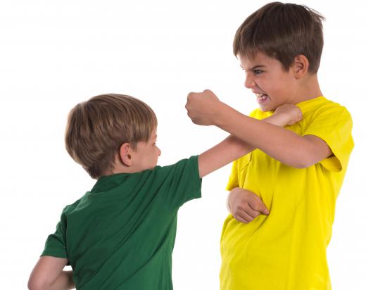 Children with conduct disorder tend to bully others and start fights.