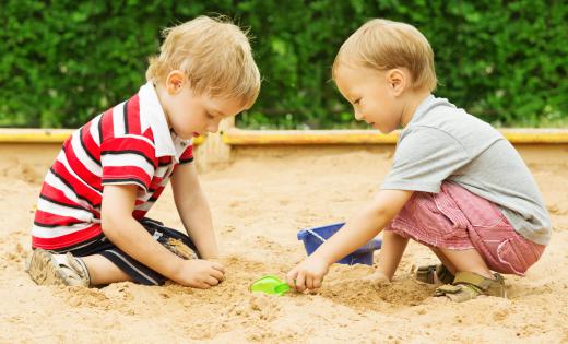 A sandbox will keep children entertained for hours.