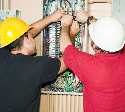 Electrician training includes a hands-on component.