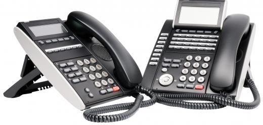 Business teleconferencing may be conducted through the use of telephones.