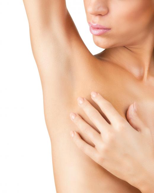 Removing hair from under the arms requires special care.