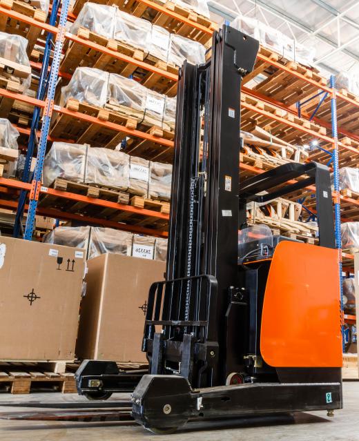 Remote-controlled toy forklifts are modeled after the industrial vehicles.