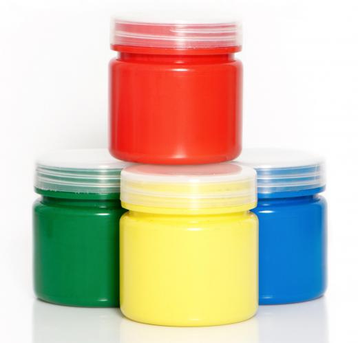 Non-toxic paint can be used to make colorful clothing at sleepover parties.