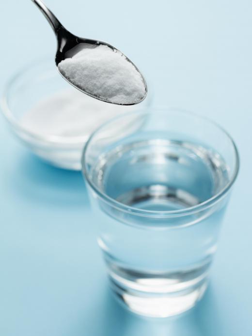 Salt water can be used to clean an eyebrow piercing and prevent infection.