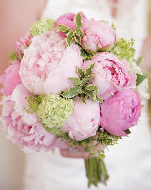 Flower bouquets are ornately designed flower arrangements.