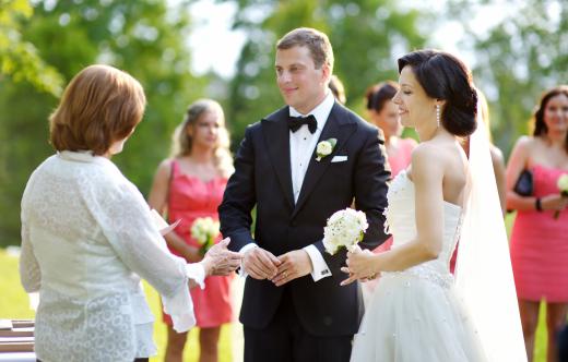 Destination wedding packages may provide an officiant.