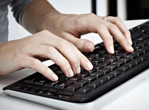 An online typist may be required to have the ability to type a minimum amount of words per minute.