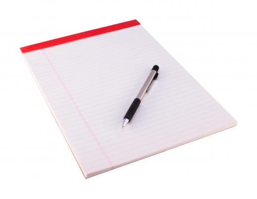 Writing down ideas on a pad of paper is a simple method and the first step in developing a business strategy.