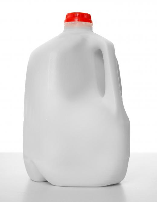 Milk is often sold and bought by the gallon.