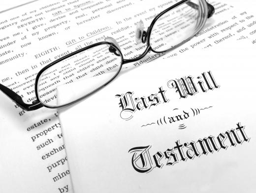 The death probate process uses a will to determine which possessions are distributed to others.