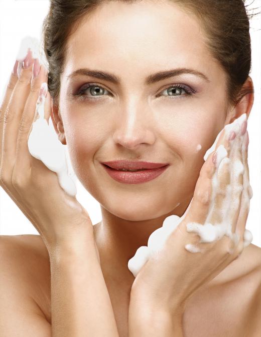 Preventing breakouts is best done through an exfoliating facial wash, either using a special cleanser or a brush.