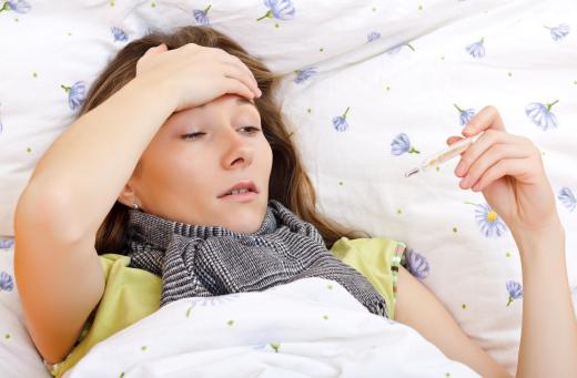 Glandular fever can cause a high body temperature.