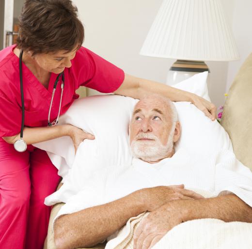 Home care may be given to patients who are terminally ill.