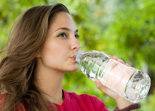 People planning to be outside during the hottest part of the day should drink plenty of water to stay hydrated.