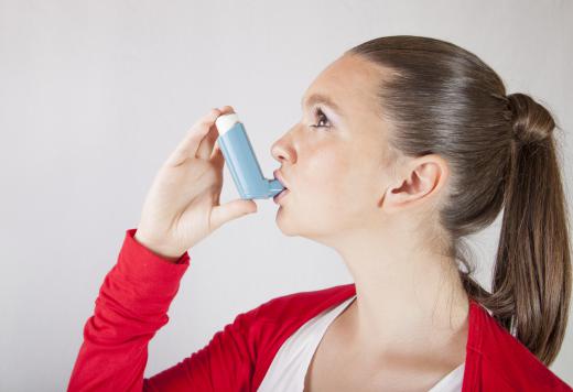 An inhaler is often used to treat EIA.