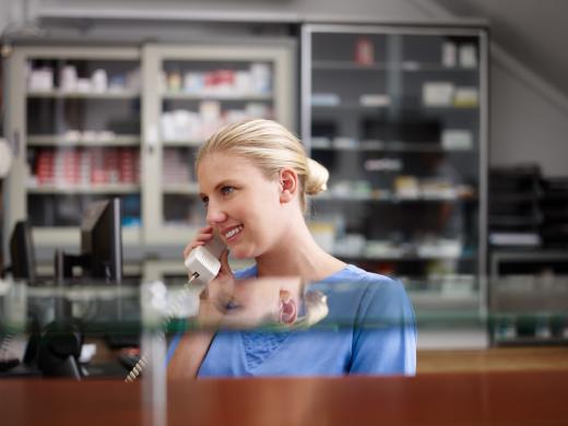 A clinic receptionist must have a thorough understanding of medical terminology.