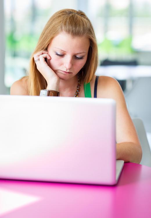 Online tests may help a woman assess whether she suffers from low self-esteem.