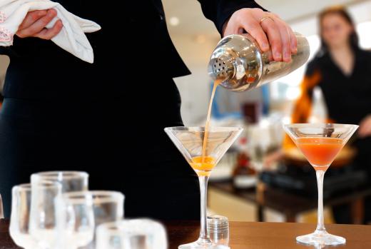 Bartending can give a person relevant experience to work in catering.