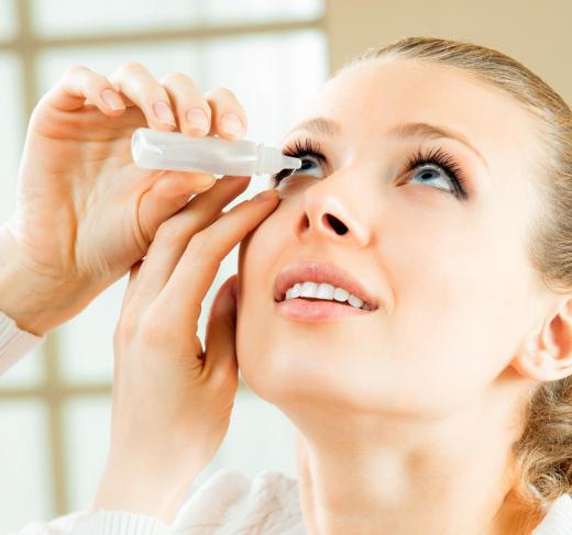 Eye drops can help relieve sore eyes.