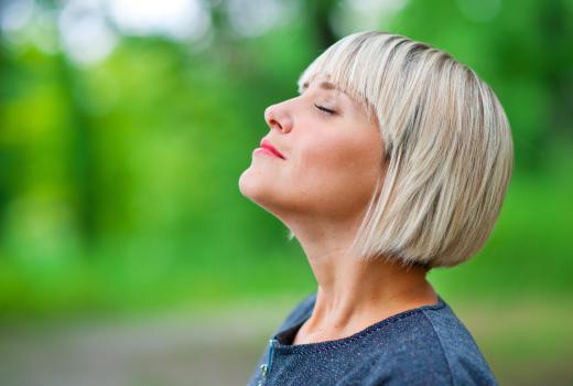 Deep breathing can help relieve a panic attack.