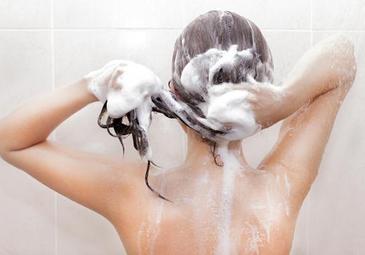 A shower filter filters water used in showering.