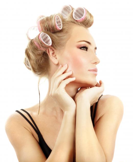 Straight hair can be curled with a curling iron or rollers.