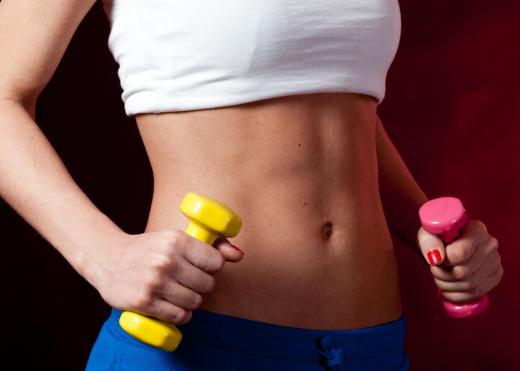 Regular ab workouts and a healthy diet can lead to a toned core.