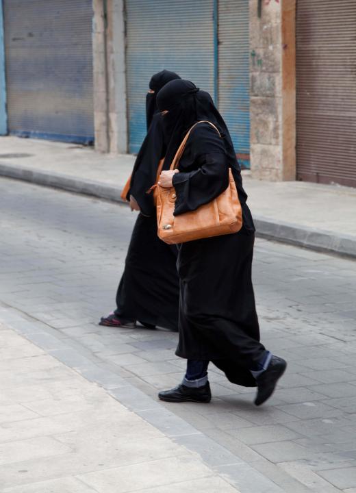 In some regions, wearing the niqab is banned in public.