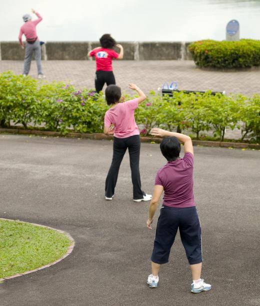 Sport workers may organize different exercise programs for community members.