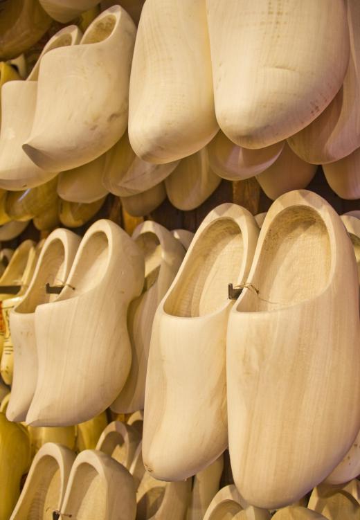 Some styles of Crocs are modeled after the shape of traditional wooden clogs.