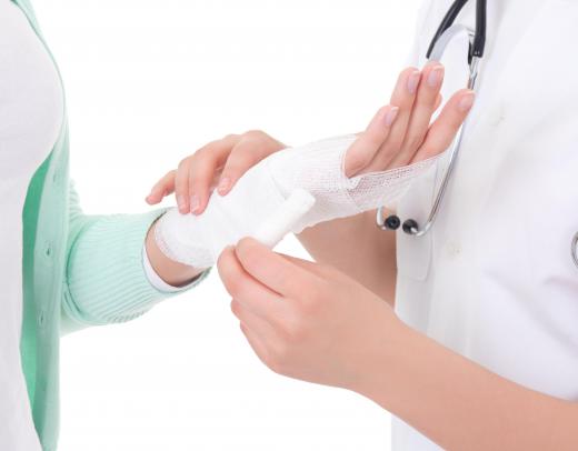 Wrapping a wrist is a type of treatment that might be best for some injuries.