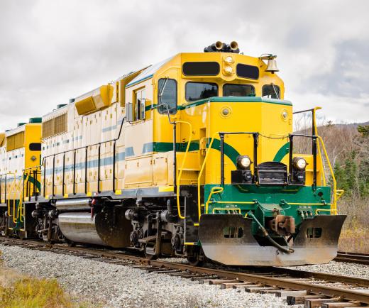 In modern diesel-electric locomotives, the engineer controls the engine from a cab at the front of the unit.