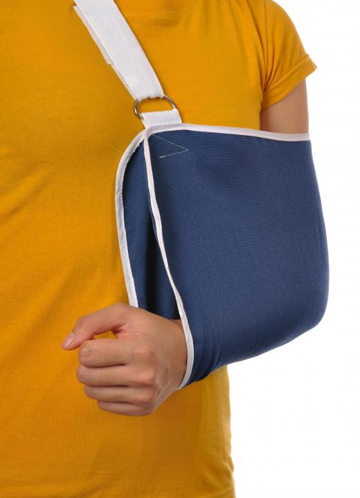 A broken left arm normally causes the injured person severe pain initially, but this pain usually subsides as the repair process progresses.