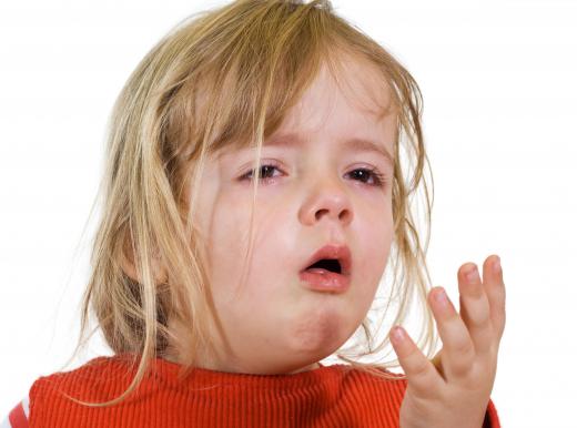 A child with croup may experience coughing and gasping.