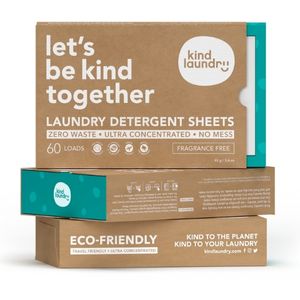 Zero Waste Club Zero Waste Club Laundry Detergent Sheets - Plastic Free -  Pack of 64: Unscented