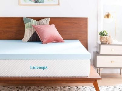 Linenspa Gel-Infused Memory Foam Mattress Topper