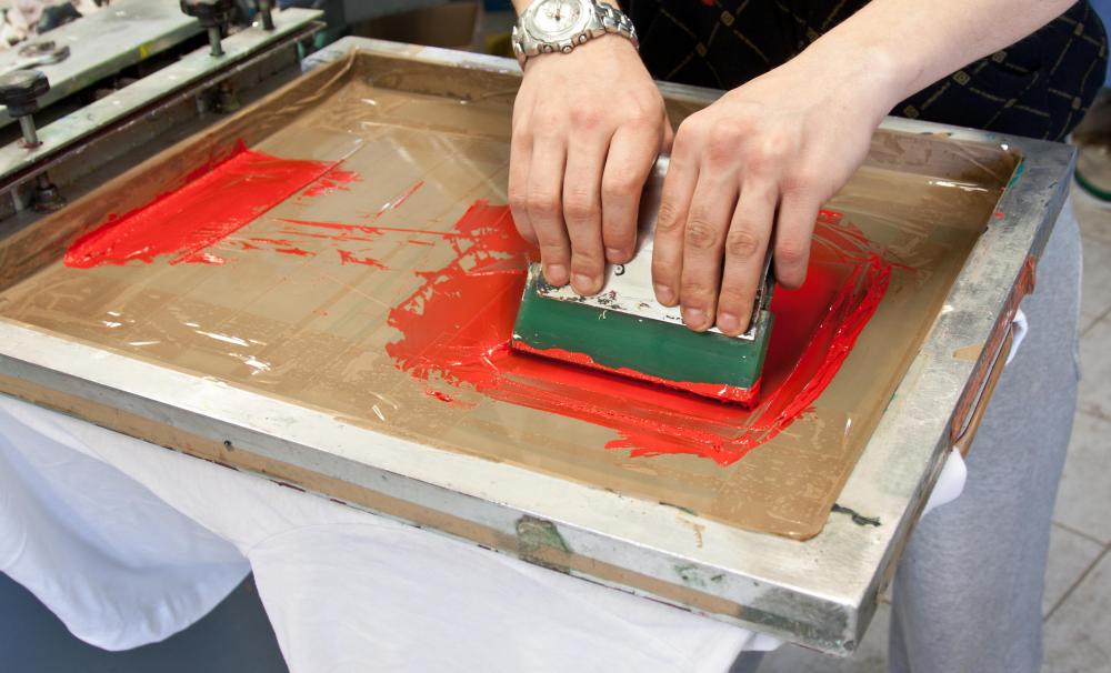 materials used for silk screen printing