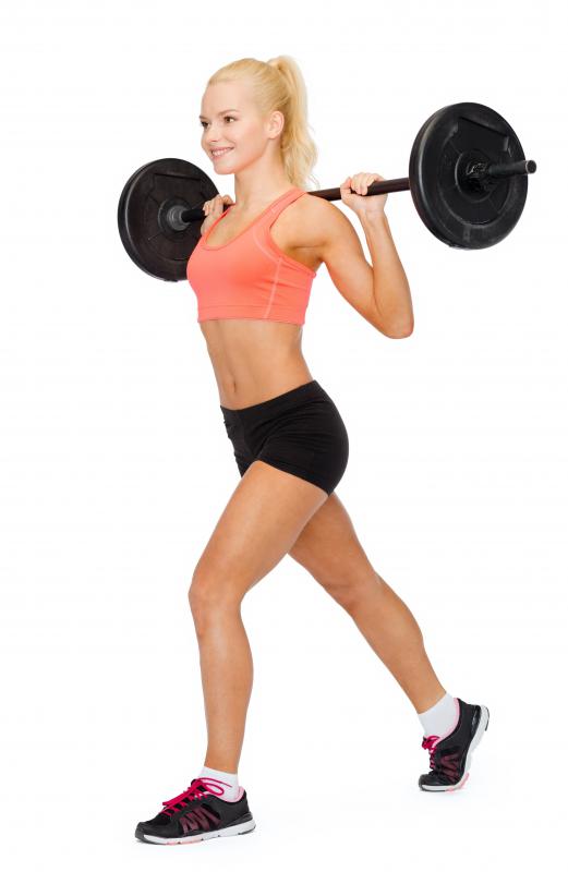 lunges with barbell